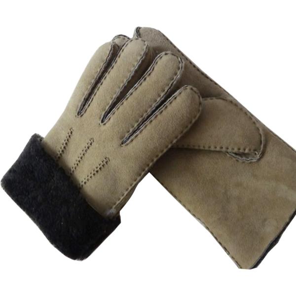 Brown Warm Leather Gloves , Mens Fitted Leather Gloves Eco - Friendly