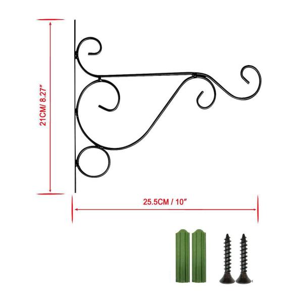 Flower 21*25.5cm Metal Hanging Plant Bracket Indoor