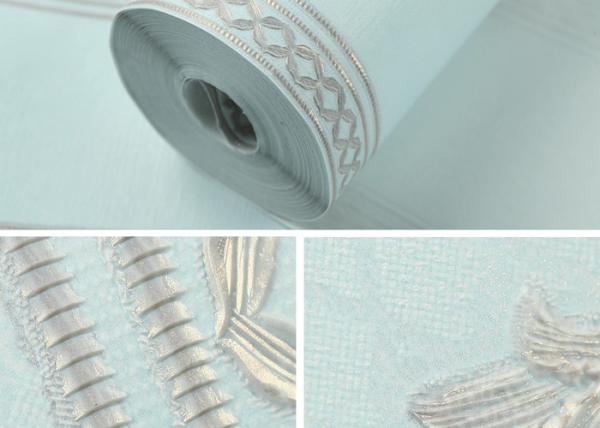 0.53*10M Soundproof Country Style Wallpaper For Home Decoration , Flower Wall Covering