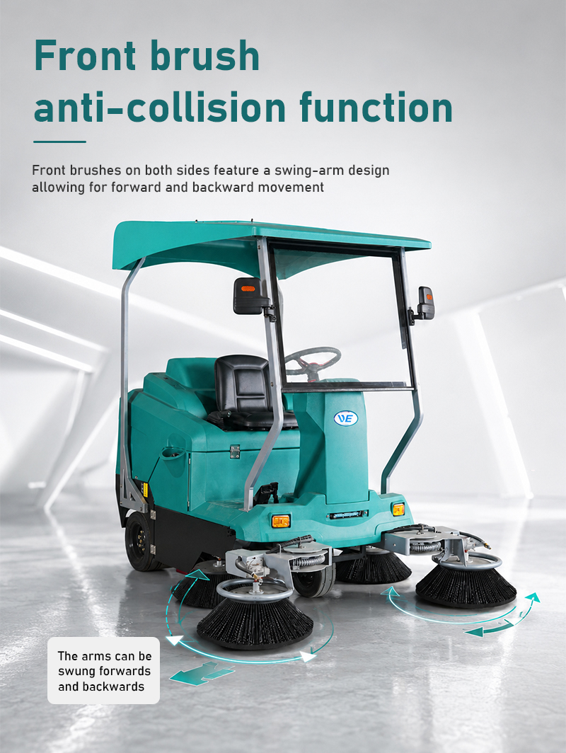 Multifunctional Dust Removal Floor Sweeper Vacuum Driving Road Sweeper Street Sweeper Clean Machine