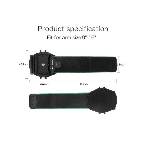 360 Free rotation armband sports arm bag for men and women