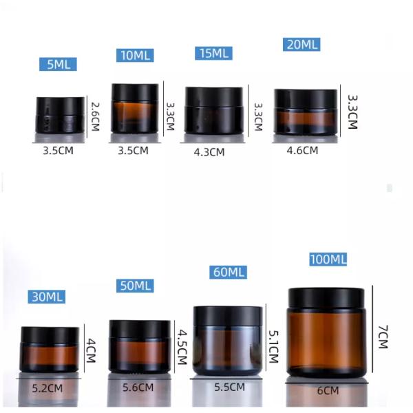 стекло янтарной сливк 30g прозрачное раздражает Dia 5.2cm