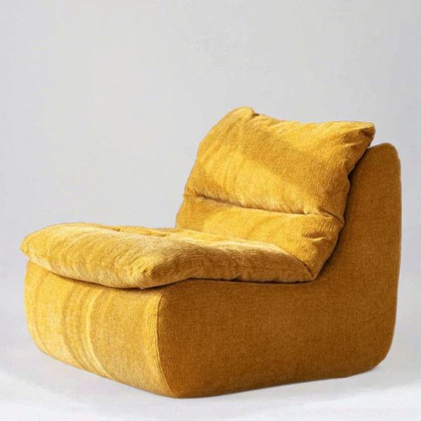 Modern Convertible Extendable Single Seat Sofa Set Synthetic Fabric Sponge Filling for Home Furniture Villa Living Room School