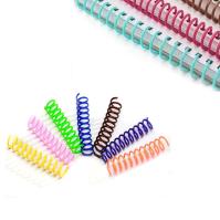 O emperramento espiral plástico colorido do ANIMAL DE ESTIMAÇÃO 6mm bobina 1/4 de polegada para cadernos dos livros de crianças