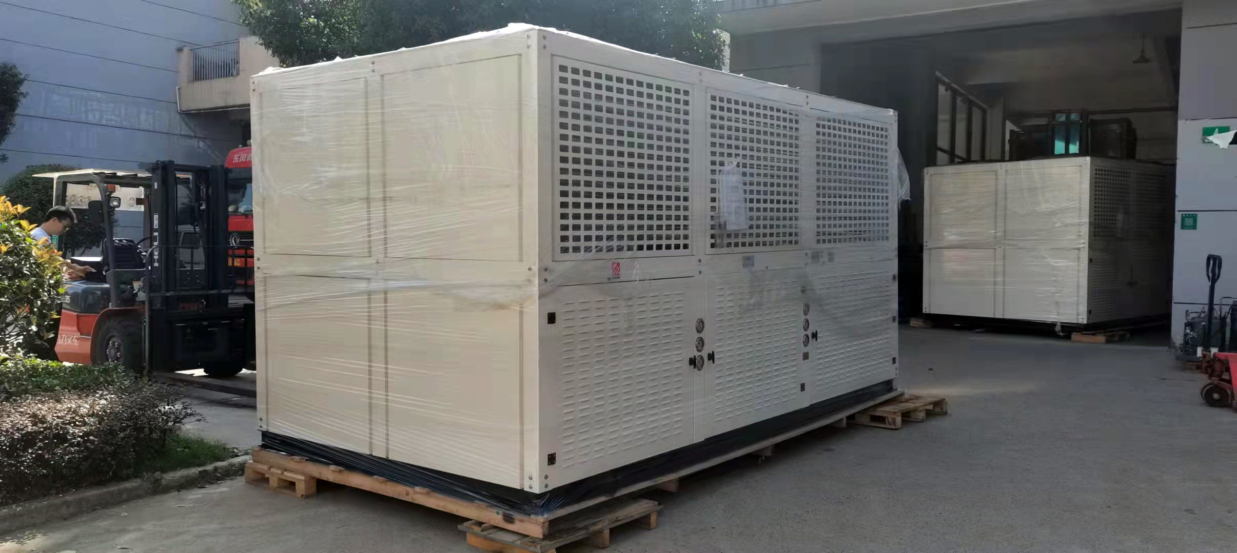 На открытом воздухе блок блока холодильных установок 100HP R23 герметичный конденсируя
