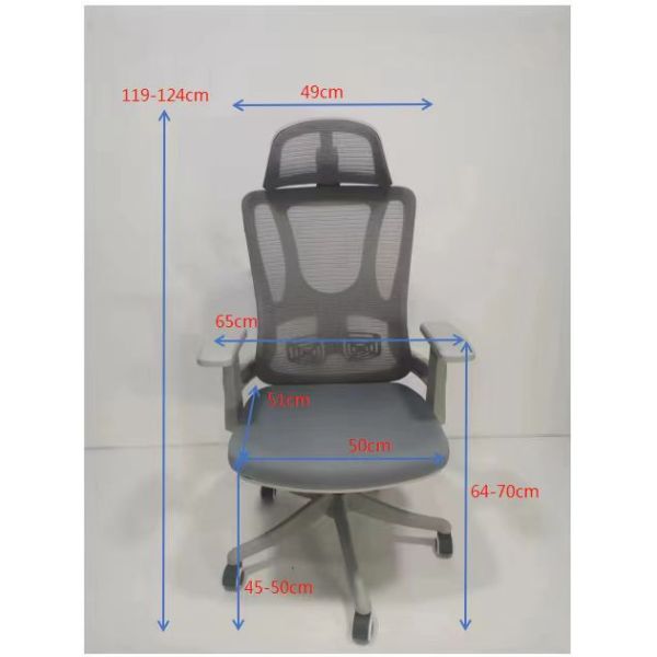 High Back Mesh Staff Chair Revolving Modern For Office Meeting