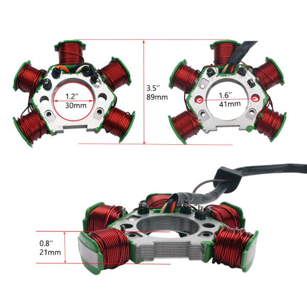 TVS-5 Magnet Motor Stator Coil Nova condição de plástico de ignição de bobina para peças de motocicletas embaladas em caixa