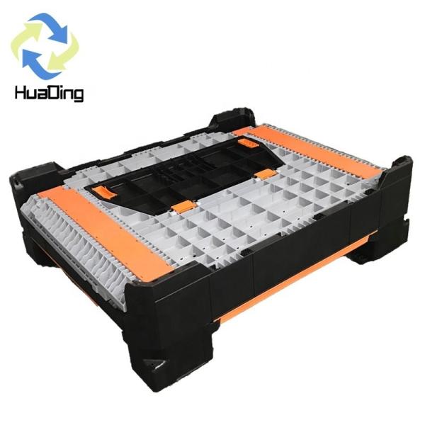 Stackable Collapsible Plastic Mega Bin Pallet Box HUADING for Easy Transportation