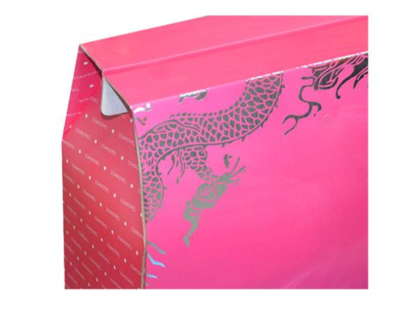 Pantone Red Color Silver Hot Stamping Craft  Cardboard Corrugated Box Printing for Bedding Packaging
