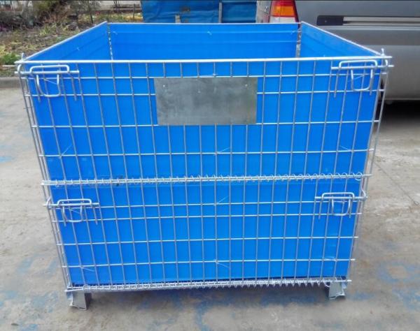 heavy duty storage containers / mesh pallet wire cage wire mesh container