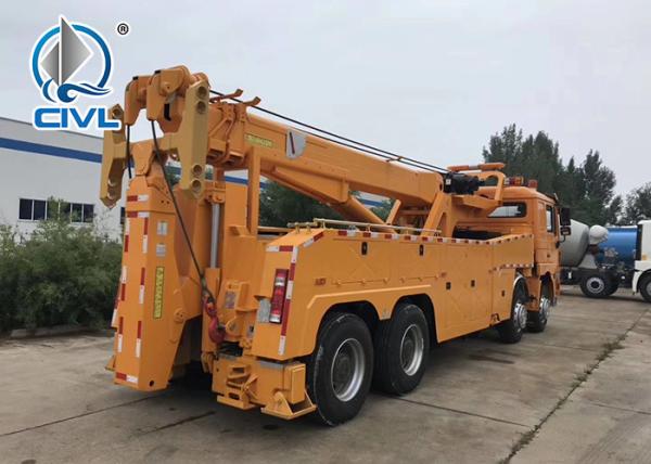 SINOTRUK HOWO7 10 Tires 50T Road Wrecker Tow Truck  Recovery Truck 6x4 Tow Truck EuroII 371hp