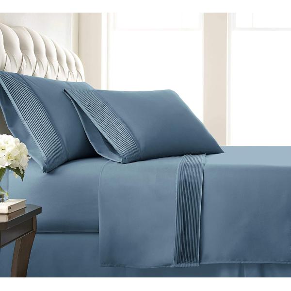 Минималистический сложенный микроволокно полиэстер хлопок гостиничный бытовой четырехкомпонентный постельный белье набор