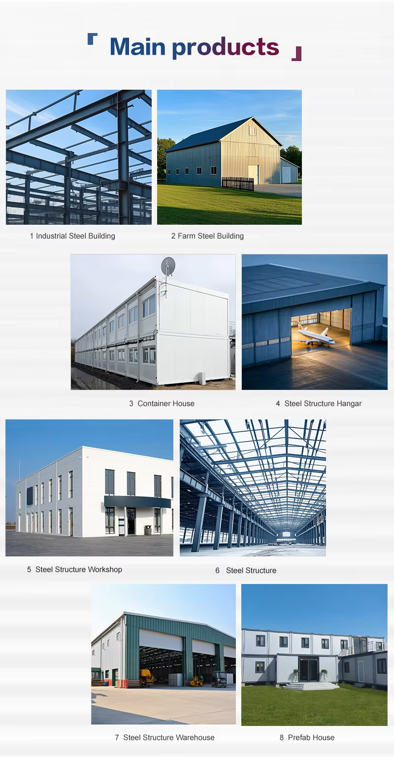 Wind Resistant Steel Structure Building Cow Shed Cattle Farm Construction OEM Size