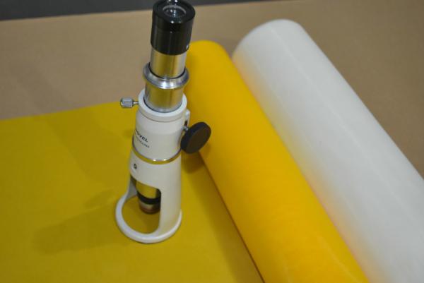 Plain Weave Screen Printing On Polyester Fabric / 110 Monofilament Polyester Mesh