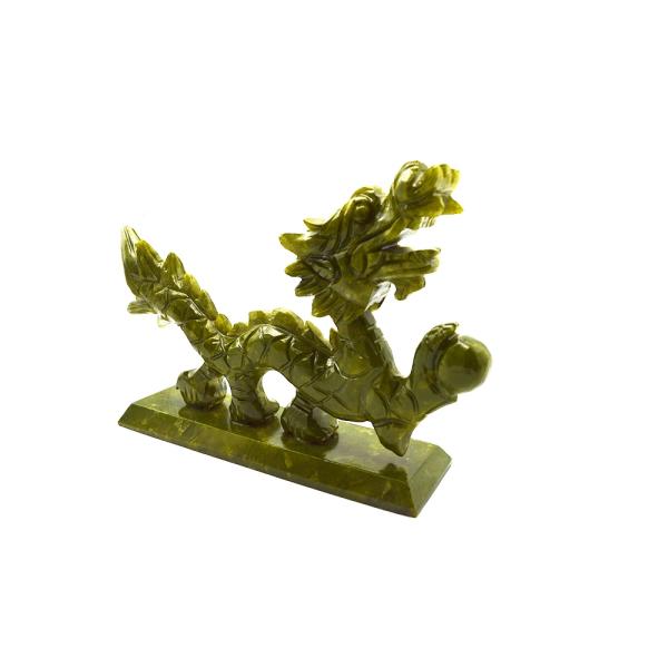 Jade Crafts Engraving Carving Type Asian Inspired Jadeite Statue for Unique Collectibles