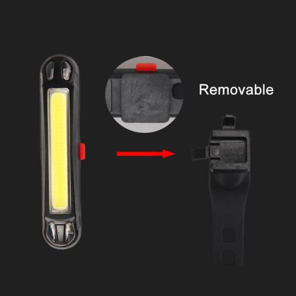 USB Rechargeable Bicycle Tail Comet LED Lamp for ABS PC Mounting Placement Seatpost
