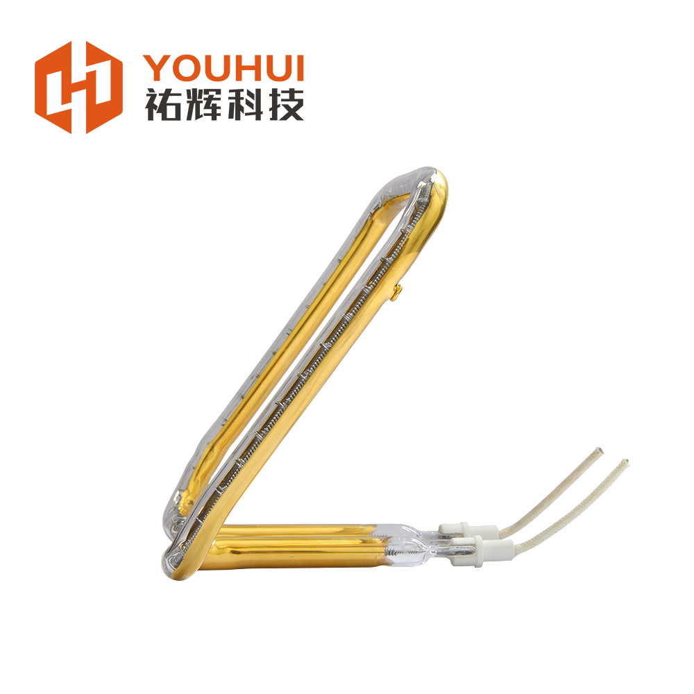 3D Contoured Gold Coating Quartz Glass Tube Infrared Heating Element Lamp with 5000-20000h Lifespan