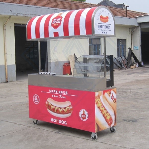 Fully Equipped Concession Trailer for Long Service Life Food Truck on Outdoor Street