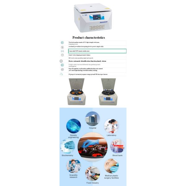 20000 rpm High Speed Centrifuge 4x750ml Lab Centrifuges CE Certified For Biotech Labs