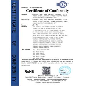 Guangzhou Mianhong Electronic Technology Co., Ltd. Certifications