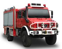 4x4 Unimog Forest Special Fire Truck avec le double réservoir de cabine et d'eau