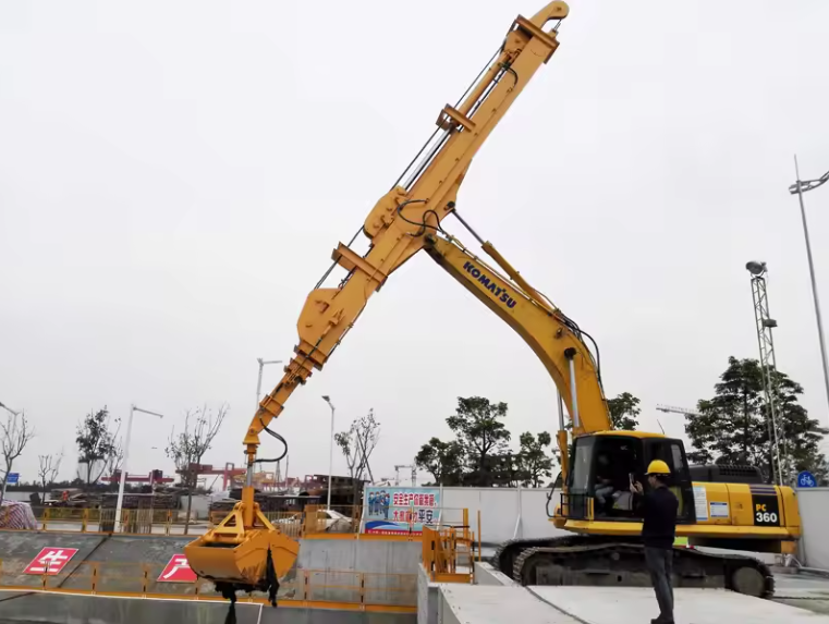 XDEM Excavator Extension Arm Telescopic Arm Extended Excavator Long Boom 40m Telescopic Lifting Boom