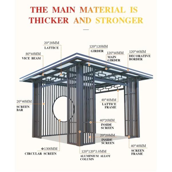 Aluminum Alloy Gazebos: Engineering Enchantment for Modern Landscapes