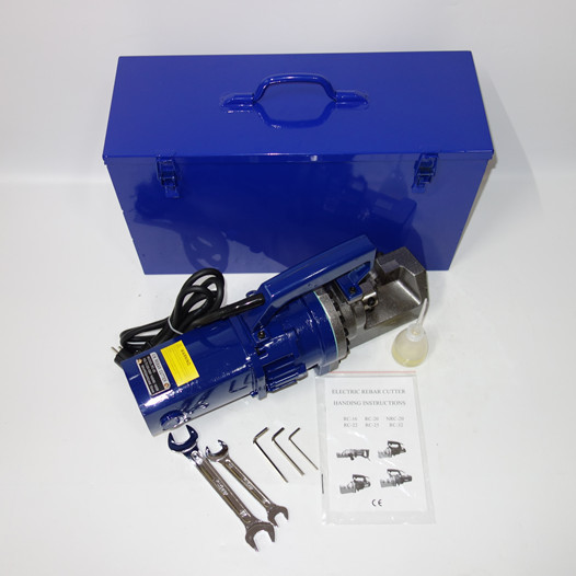 Portable rebar cutter for steel processing on construction sites