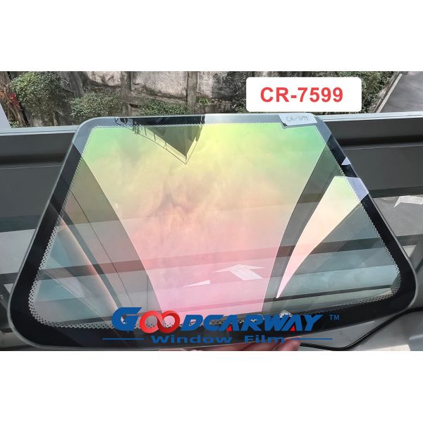 CR-7599 Green-Pink Chameleon Window Film 75% VLT 99% UVR 99% IRR tinted car window film