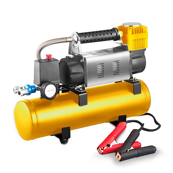 flow YANTU AM48 RV Portable Air Pump Compressor with Air Tank for Dust Blowing Car Wheel Tyre Inflator 750W