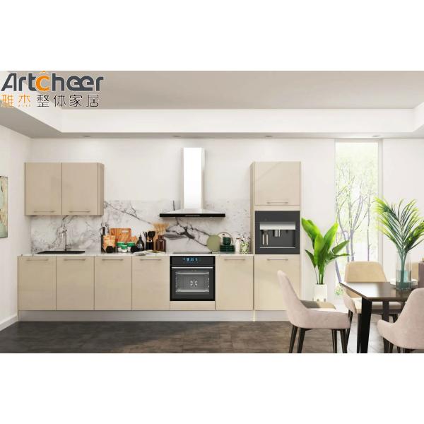 Белые кухонные шкафы с индивидуальным цветом и долговечной высокоблестящей лаковой отделкой