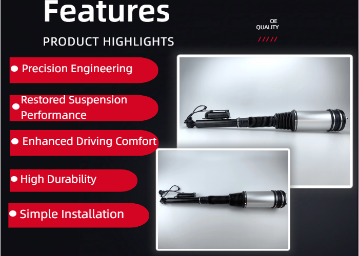 New Rear AIRMATIC Air Suspension Strut & Shock Absorber for Mercedes W220 S-Class 2203202338 4MATIC (Left/Right)