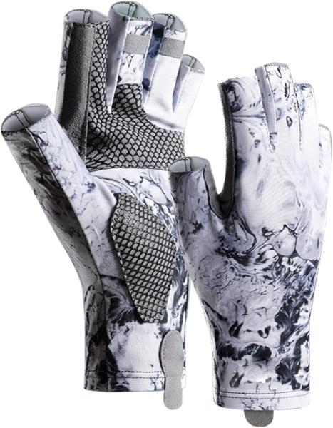 Fishing Gloves With Sun Protection, Uv Protection Silicone Anti-Slip Comfortable And Breathable Fishing Gloves
