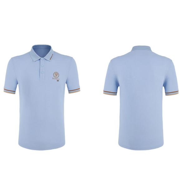 T-shirt de polo décontracté et sportif 170-210g T-shirt de golf personnalisé avec collier de polo