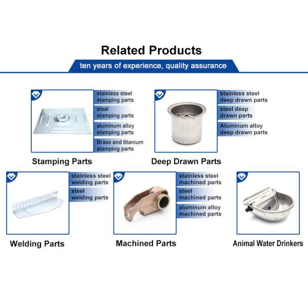 1.0mm Deep Drawn Metal Parts Silver Aluminum Alloy Stamping Cover