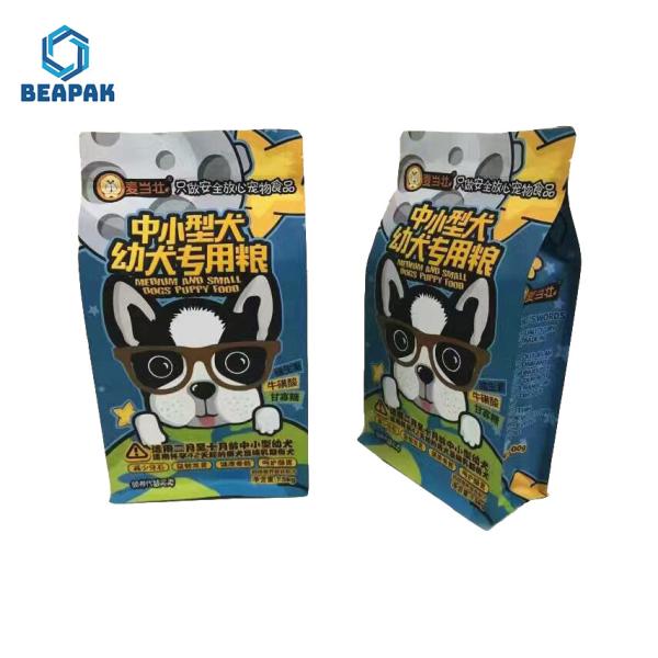 Custom Printing Flat Bottom k Pet Food Bags