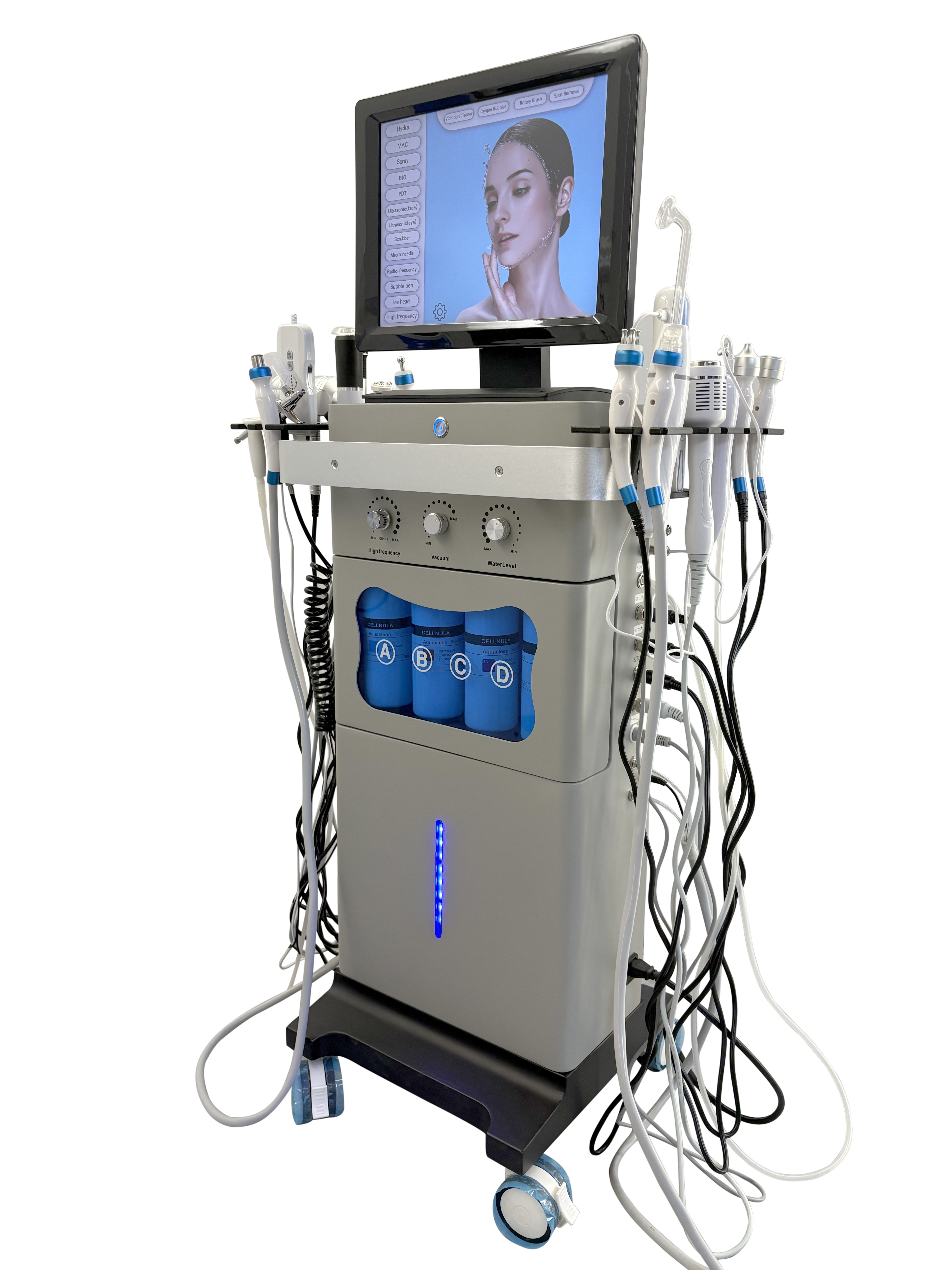 18 In 1 Aqua Exfoliate Oxygen Nourish Repair Facial Bright Spa Professional Device
