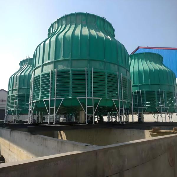 100T Round Fiberglass FRP GRP Counter Flow Cooling Tower in Industrial Cooling