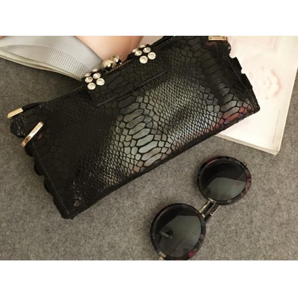 2016 new winter fashion handbags serpentine chain bag diamond evening bag luxury