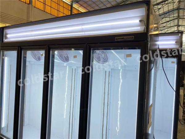 Customize Supermarket Meat Showcase Display Vertical Freezer