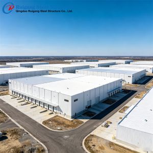 Contemporary Commercial Steel Structure Building  With Coating Cycle Extension