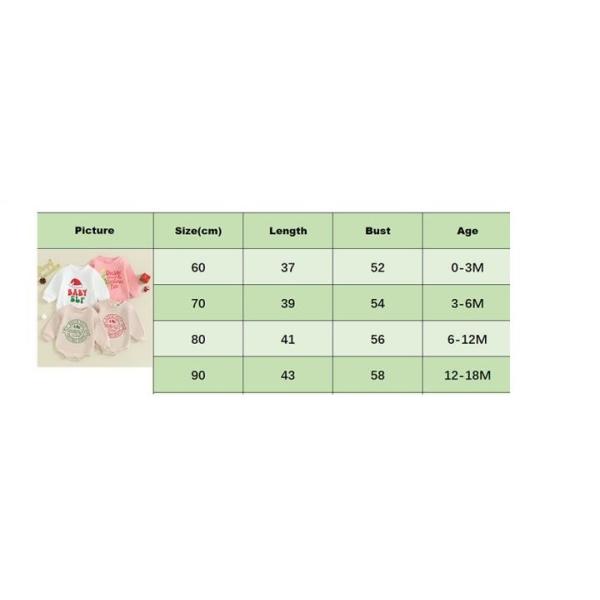 1 Pcs Custom Tag Christmas Cotton Romper Spring Autumn Newborn Infant Toddler Boys Girls Clothing Long Sleeve baby Cloth