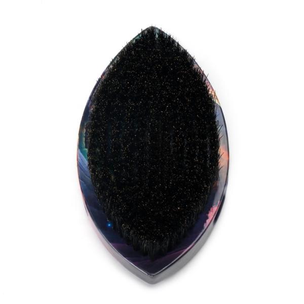 Logo personnalisé brosses de sangle 360 Wave Brush avec poignée en bois