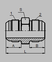 Hydraulic JIC Male 37° Cone Flare Fittings , Hydraulic Hose Adapter Fittings