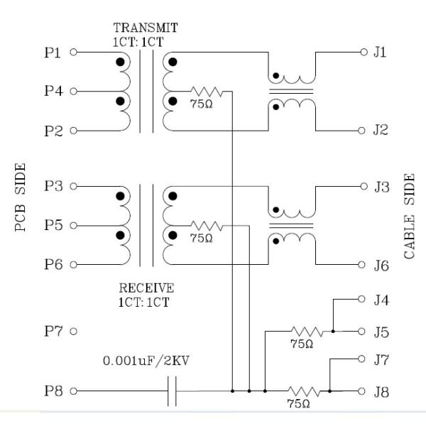 Copper Alloy RJ45 8P8C Modular Connector Jacks With Integrated Transformer