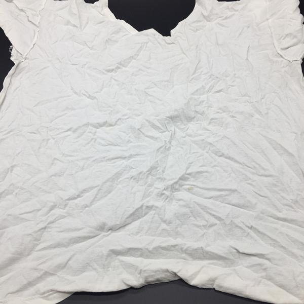 secondary shirt White Knitting Cotton wiping  Cleaning Rags