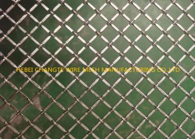 Rectangle Hole 5mm Rod Lock Crimped Decorative Woven Wire Mesh