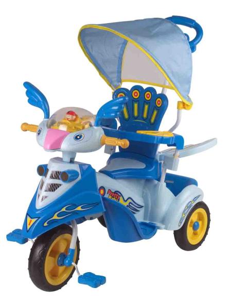 Three Wheels Fashion Baby Tricycles , Blue Tricycle For Toddlers