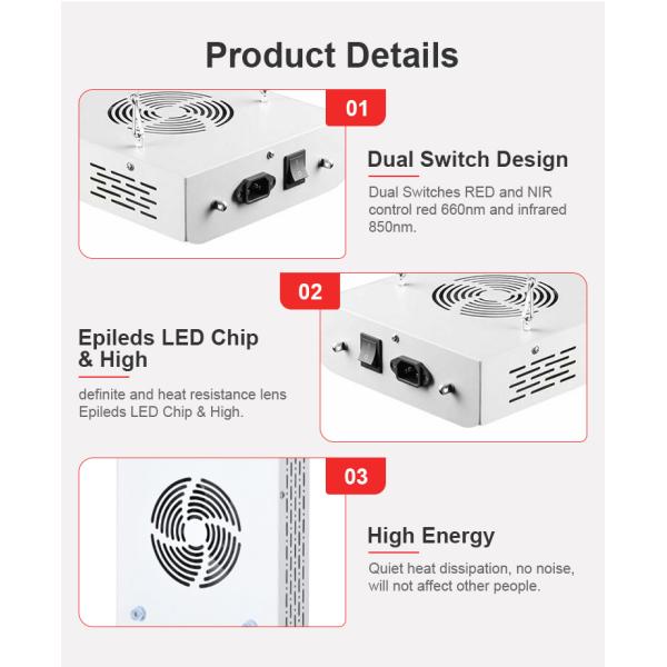 600W Full Body Led Panel 660nm 850nm Near Infrared LED Panel For Pain Relief Anti Aging
