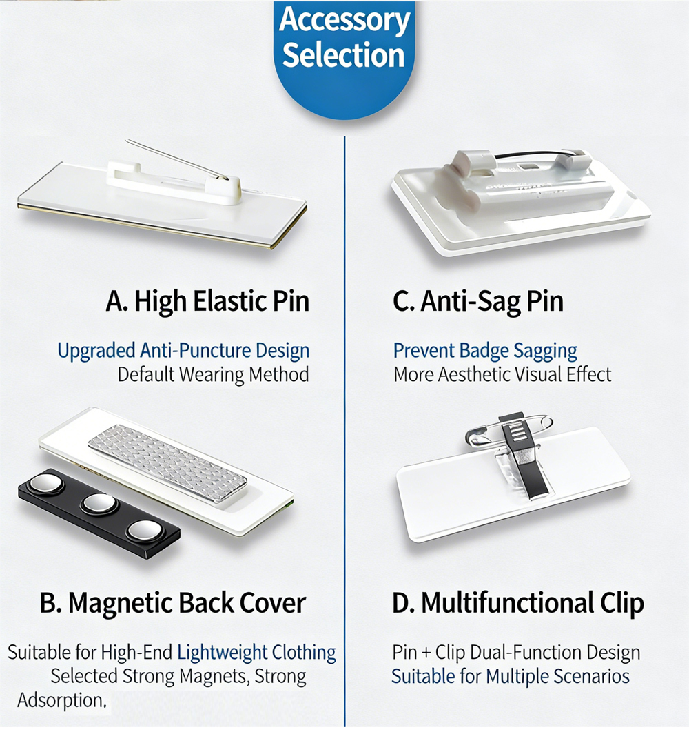 Custom Cartoon Acrylic Pin – Printed Logo & Name, Hair Clip or Magnetic Badge for Stylish Decor